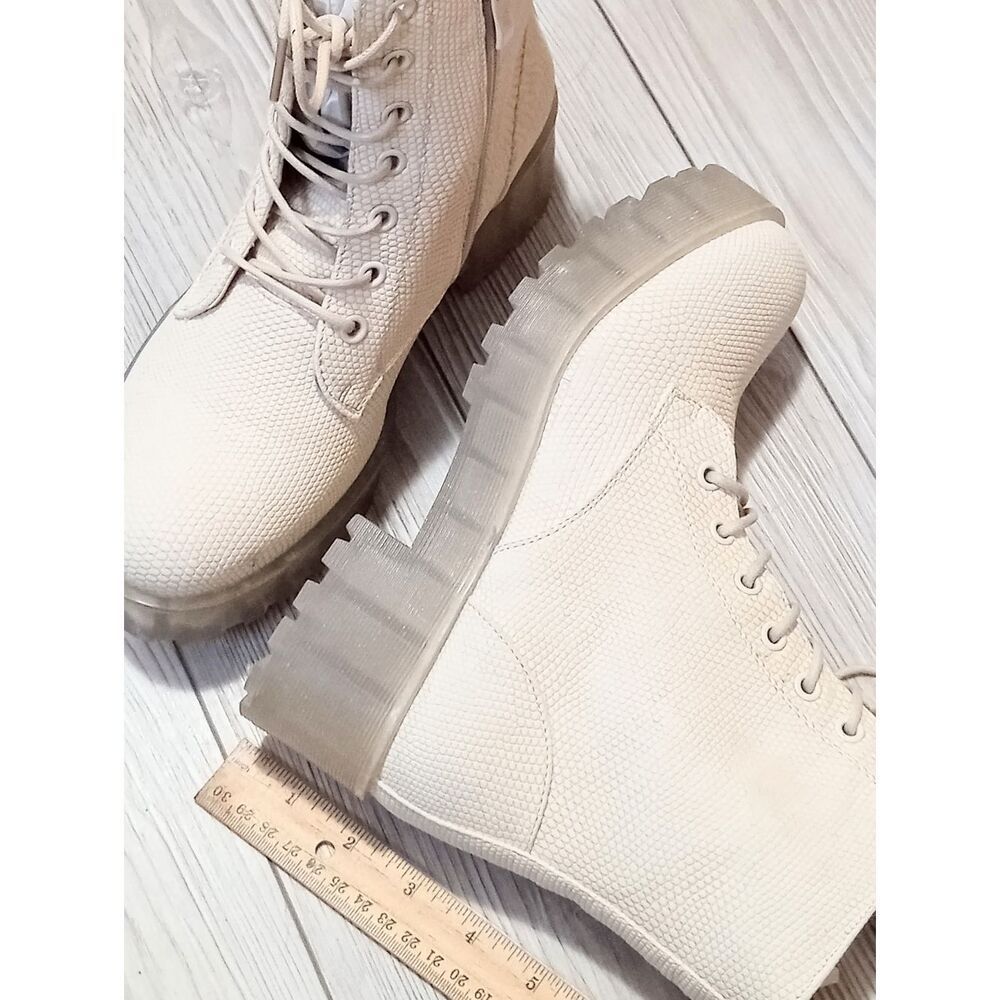 (30-4573) Women's Combat Boots Sz 7 - Picture 3 of 12